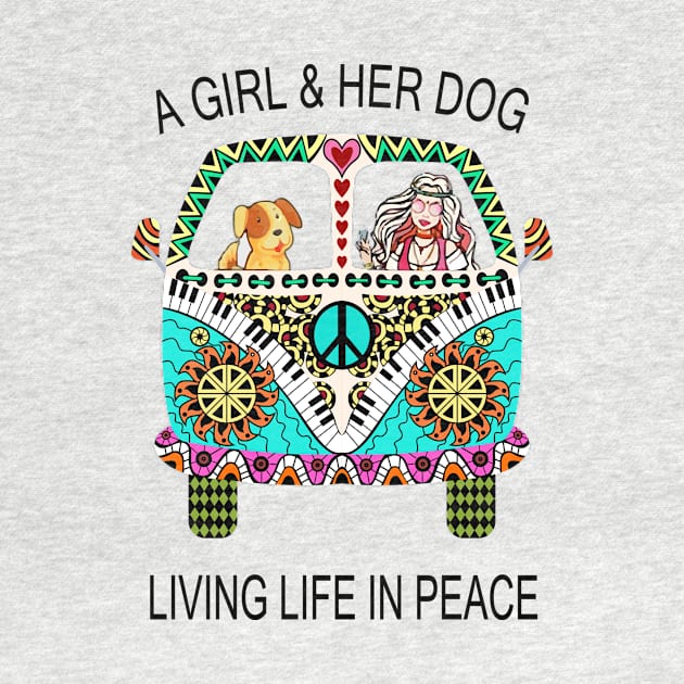 a girl and her dog living in peace by patsyhanson